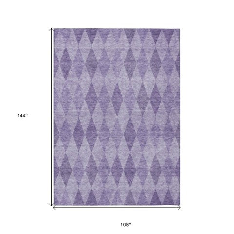 Homeroots 3' Stylish Beige Taupe And Brown Geometric Indoor Outdoor Area Rug – Washable & Non Skid Design 9' X 12' Polyester 563266