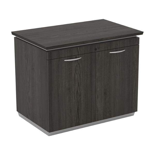 OSP Home Furnishings Tuxedo 2 Door Storage Cabinet with Adjustable Shelves for Entryway or Office Space TUXSGW-13