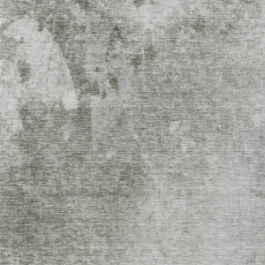 Homeroots 5' X 8' Gray And Off White Abstract Washable Non Skid Indoor Outdoor Area Rug Gray Polyester 563299