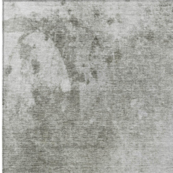 HomeRoots 10' Gray Abstract Washable Area Rug – Stylish, Durable Design for Indoor & Outdoor Spaces 10' X 14' 563303
