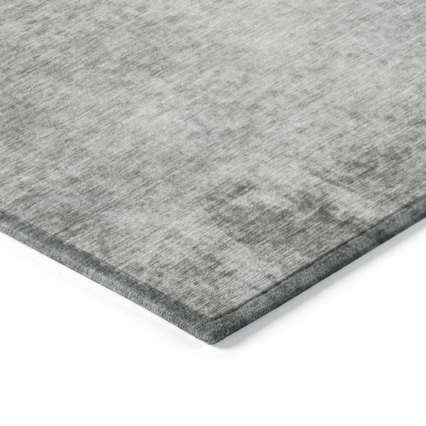 HomeRoots 10' Gray Abstract Washable Area Rug – Stylish, Durable Design for Indoor & Outdoor Spaces 10' X 14' 563303