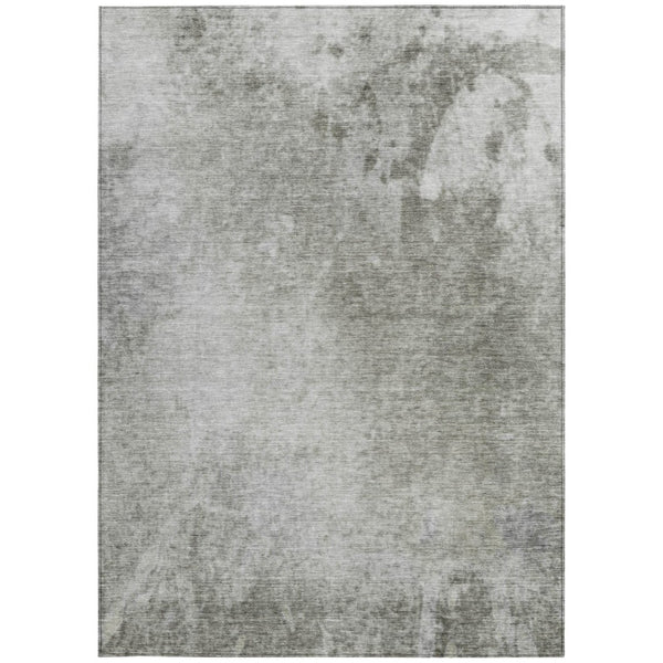 HomeRoots 10' Gray Abstract Washable Area Rug – Stylish, Durable Design for Indoor & Outdoor Spaces 10' X 14' 563303
