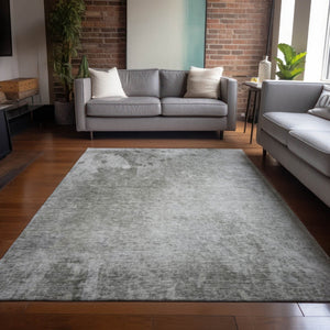 HomeRoots 10' Gray Abstract Washable Area Rug – Stylish, Durable Design for Indoor & Outdoor Spaces 10' X 14' 563303