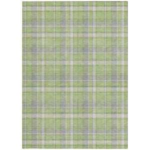 Homeroots 3' Stylish Black, Gray, And White Plaid Washable Non-skid Area Rug For Indoor And Outdoor Use 10' X 14' Polyester 563366