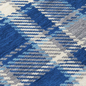 HomeRoots 5' Timeless Black Gray and White Plaid Washable Area Rug - Durable, Non-Skid, Indoor/Outdoor Comfort 5' X 8' 563371