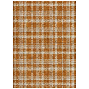Homeroots 3' Stylish Black, Gray, And White Plaid Washable Non-skid Area Rug For Indoor And Outdoor Use 3' X 5' Polyester 563379