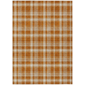 HomeRoots 5' Timeless Black Gray and White Plaid Washable Area Rug - Durable, Non-Skid, Indoor/Outdoor Comfort 5' X 8' 563380