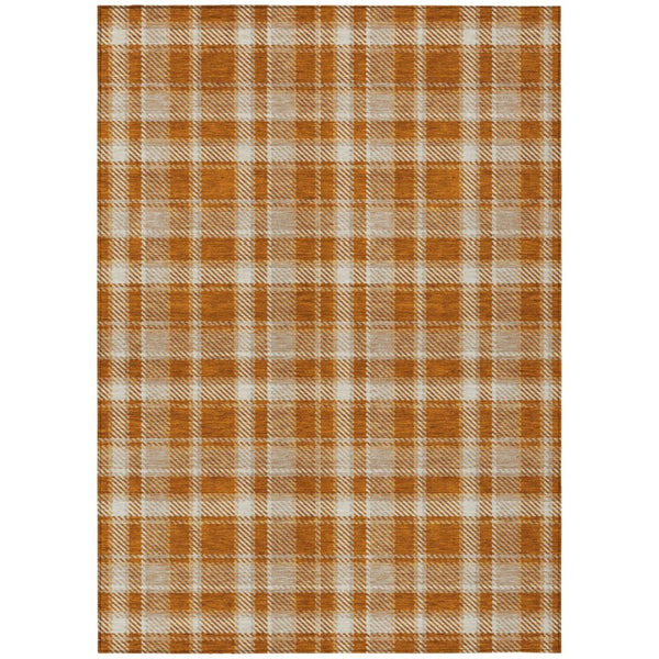 HomeRoots 5' Timeless Black Gray and White Plaid Washable Area Rug - Durable, Non-Skid, Indoor/Outdoor Comfort 5' X 8' 563380