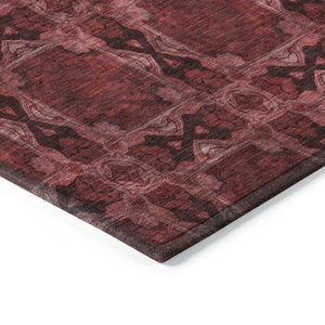 HomeRoots 5' Elegant Beige and Gray Floral Medallion Area Rug - Washable, Non-Skid, Indoor-Outdoor Use 9' X 12' 563401