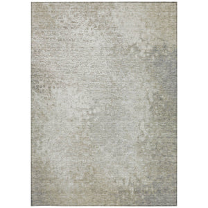 Homeroots 3' X 5' Beige Washable Non Skid Indoor Outdoor Area Rug Beige Polyester 563487