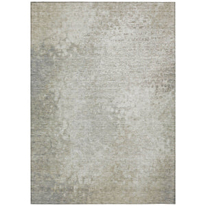 Homeroots 5' X 8' Beige Washable Non Skid Indoor Outdoor Area Rug Beige Polyester 563488