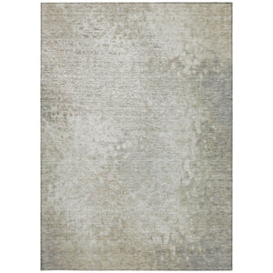 Homeroots 8' X 10' Beige Washable Non Skid Indoor Outdoor Area Rug Beige Polyester 563490
