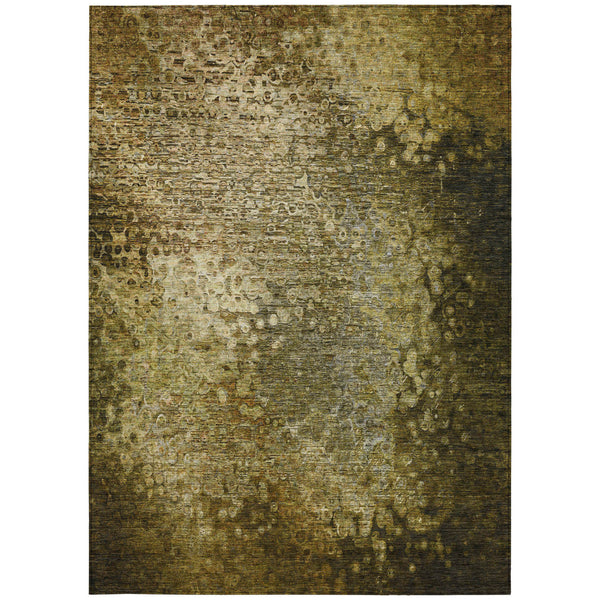 Homeroots 3' X 5' Brown Washable Non Skid Indoor Outdoor Area Rug Brown Polyester 563505