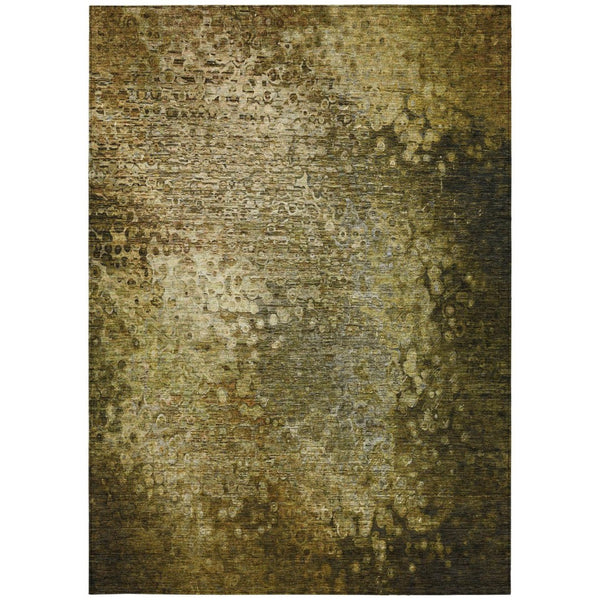 HomeRoots 5' Beige Washable Non-Skid Area Rug for Indoor & Outdoor Spaces - Stain Resistant, Easy Care Comfort 8' X 10' 563508