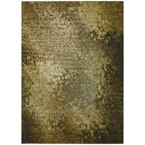 Homeroots 10' X 14' Brown Washable Non Skid Indoor Outdoor Area Rug Brown Polyester 563510