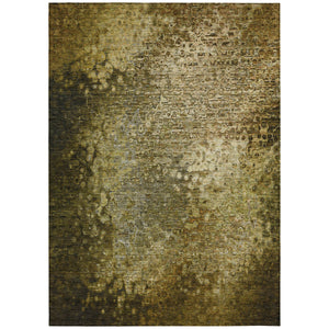 Homeroots 10' X 14' Brown Washable Non Skid Indoor Outdoor Area Rug Brown Polyester 563510