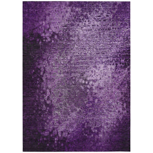 Homeroots 3' X 5' Purple Washable Non Skid Indoor Outdoor Area Rug Purple Polyester 563514