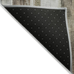 HomeRoots 5' Chocolate Abstract Indoor-Outdoor Area Rug - Stylish, Washable, Non-Skid Design for All Spaces 10' X 14' 563600