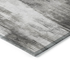 HomeRoots 5' Chocolate Abstract Indoor-Outdoor Area Rug - Stylish, Washable, Non-Skid Design for All Spaces 5' X 8' 563605