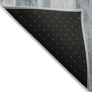 HomeRoots 5' Chocolate Abstract Indoor-Outdoor Area Rug - Stylish, Washable, Non-Skid Design for All Spaces 9' X 12' 563626