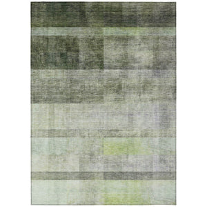 HomeRoots 5' Brown Ombre Washable Area Rug - Stylish Non-Skid Design for Indoor and Outdoor Use, Easy Care 5' X 8' 563659