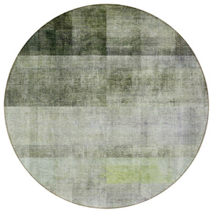 HomeRoots 5' Brown Ombre Washable Area Rug - Stylish Non-Skid Design for Indoor and Outdoor Use, Easy Care 8' Round 563660