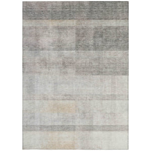 HomeRoots 5' Brown Ombre Washable Area Rug - Stylish Non-Skid Design for Indoor and Outdoor Use, Easy Care 5' X 8' 563677