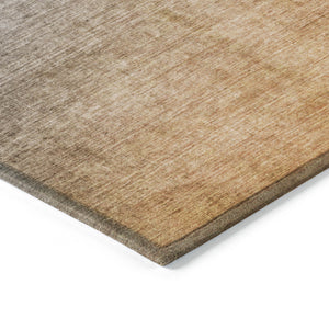 Homeroots 3' X 5' Denim And Gold Ombre Washable Non Skid Indoor Outdoor Area Rug Navy Polyester 563712