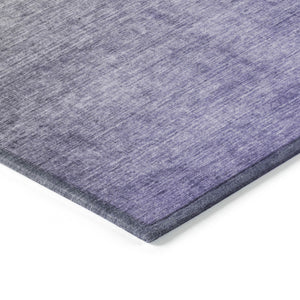 Homeroots 8' Round Olive Green And Purple Round Ombre Washable Non Skid Indoor Outdoor Area Rug Olive Polyester 563723