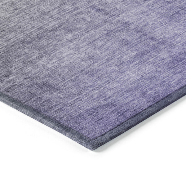 Homeroots 8' Round Olive Green And Purple Round Ombre Washable Non Skid Indoor Outdoor Area Rug Olive Polyester 563723
