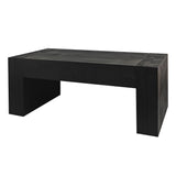 English Elm Living Room Wood Table, Versatile Table ,Black Wood Coffee Table,Modern Black Solid Wood Coffee Table