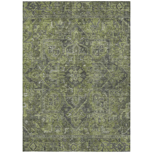 HomeRoots 5' Gray Oriental Area Rug - Stylish, Washable Design for Indoor and Outdoor High-Traffic Spaces 10' X 14' 563816