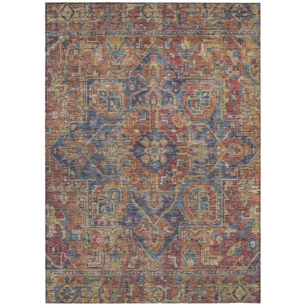 HomeRoots 5' Gray Oriental Area Rug - Stylish, Washable Design for Indoor and Outdoor High-Traffic Spaces 10' X 14' 563843