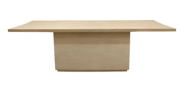 HomeRoots 72" Solid Wood Pedestal Dining Table in Two-Tone Finish – Rustic Charm for Modern Spaces! 563908