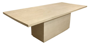 HomeRoots 72" Solid Wood Pedestal Dining Table in Two-Tone Finish – Rustic Charm for Modern Spaces! 563908