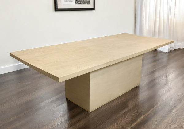 HomeRoots 72" Solid Wood Pedestal Dining Table in Two-Tone Finish – Rustic Charm for Modern Spaces! 563908