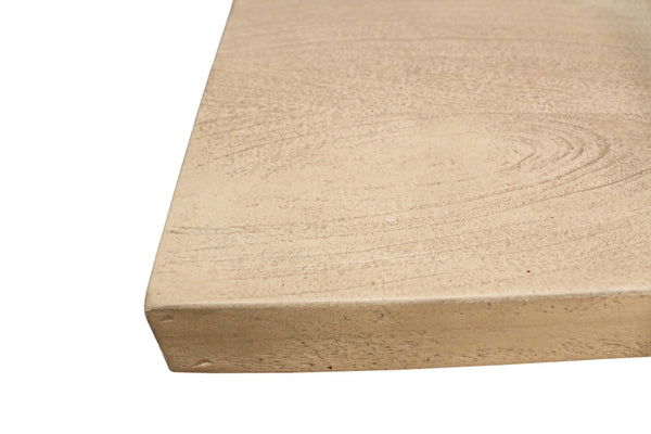 HomeRoots 84" Natural Solid Wood Pedestal Dining Table – Rustic Charm, Ample Seating, Handcrafted Durability! 563909