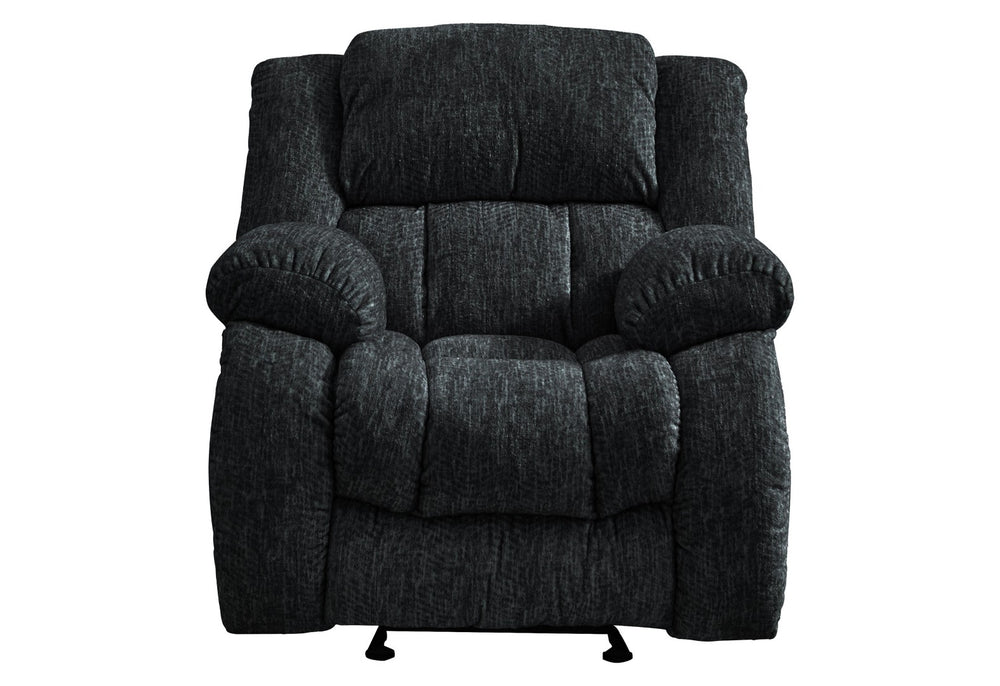 HomeRoots 40" Gray Fabric Gliding Recliner - Stylish Comfort with Smooth Motion & 500 lbs Capacity for Any Room 563922