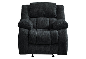 HomeRoots 40" Gray Fabric Gliding Recliner - Stylish Comfort with Smooth Motion & 500 lbs Capacity for Any Room 563922
