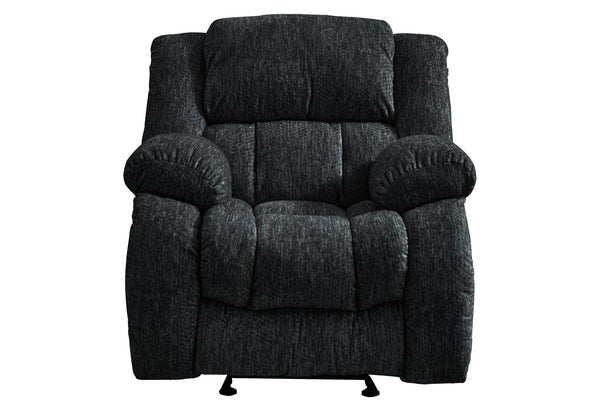 HomeRoots 40" Gray Fabric Gliding Recliner - Stylish Comfort with Smooth Motion & 500 lbs Capacity for Any Room 563922