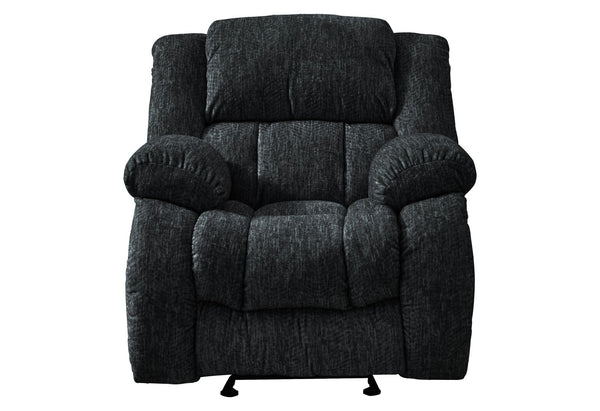 HomeRoots 40" Gray Fabric Gliding Recliner - Stylish Comfort with Smooth Motion & 500 lbs Capacity for Any Room 563922