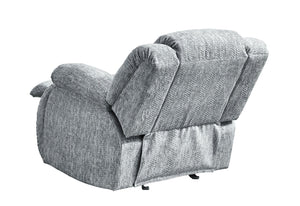 HomeRoots 40" Gray Fabric Gliding Recliner – Effortless Comfort, Durable Polyester, Perfect for Any Room Style 563923