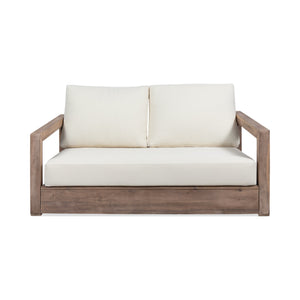 English Elm Christopher Knight Home® - WESTCHESTER Acacia Wood Loveseat & Coffee Table Set in Brown — Floor-Chair Design, Water-Resistant Cushions 70130.00BBGE