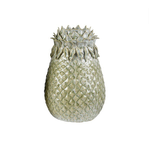 Crestview Collection 13.75"H Pineapple Ceramic Vase - Elegant Home Decor Accent For Stylish Arrangements & Gifts   Cvvsa1146s