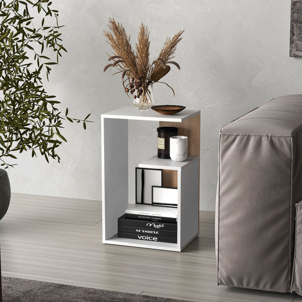 English Elm Everet Multi-Functional 2-in-1 High Coffee Table & End Table, Compact 15.7" Convertible Storage Solution B070P363808