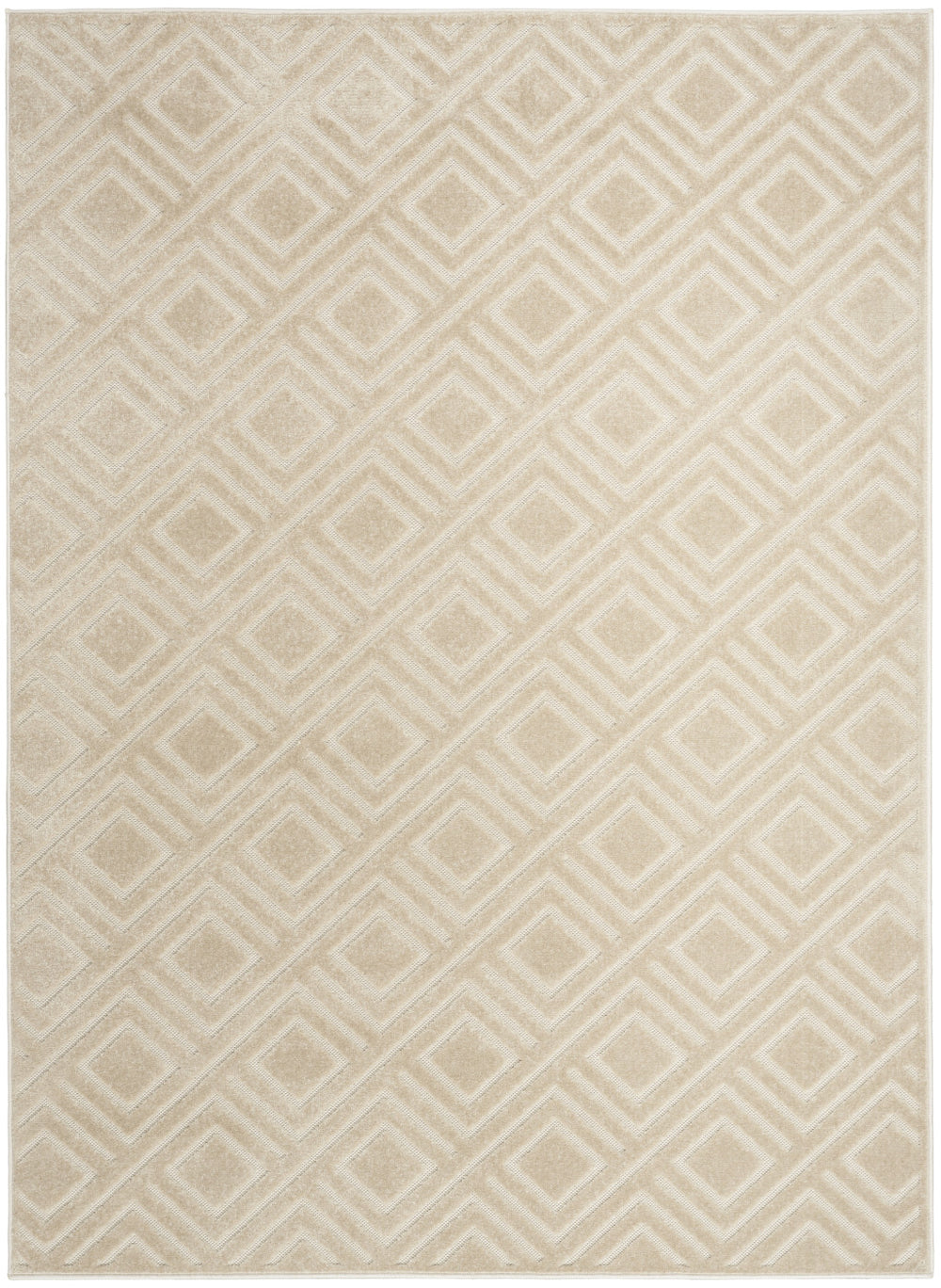 Homeroots 5' X 7' Beige Geometric Area Rug  Polypropylene 564023