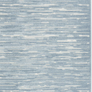 Homeroots 5' X 7' Blue Geometric Area Rug  Polypropylene 564025