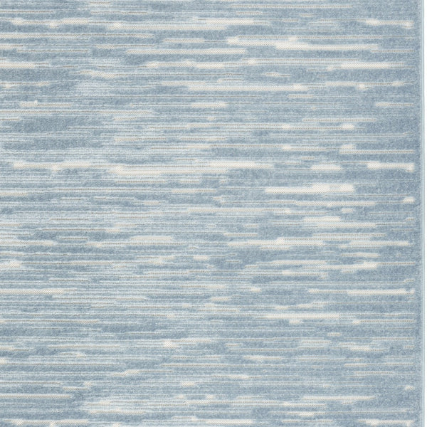 Homeroots 5' X 7' Blue Geometric Area Rug  Polypropylene 564025