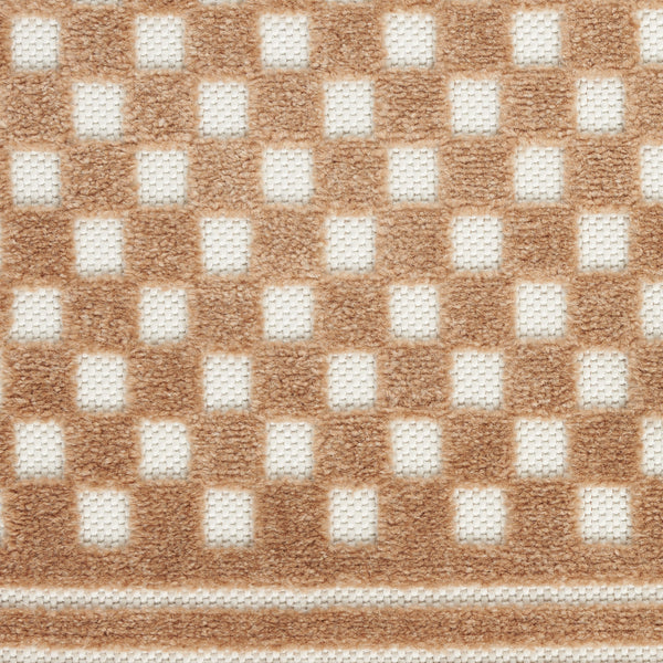 Homeroots 5' X 7' Brown Geometric Area Rug  Polypropylene 564029
