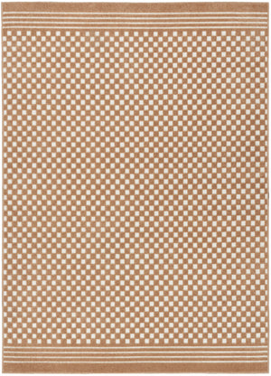 Homeroots 5' X 7' Brown Geometric Area Rug  Polypropylene 564029